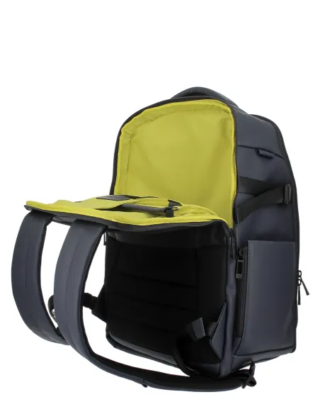 Piquadro Wollem Rubber Reiserucksack wasserabweisend, blau