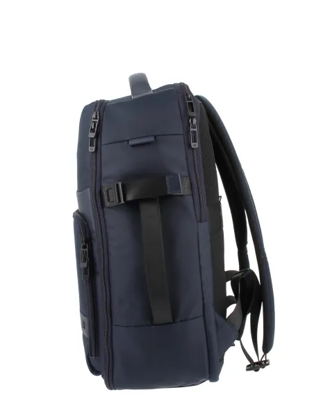 Zaino viaggio porta PC 15,6 in tessuto Piquadro, blu