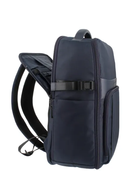 Zaino viaggio porta PC 15,6 in tessuto Piquadro, blu