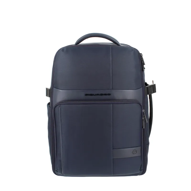 Zaino viaggio porta PC 15,6 in tessuto Piquadro, blu