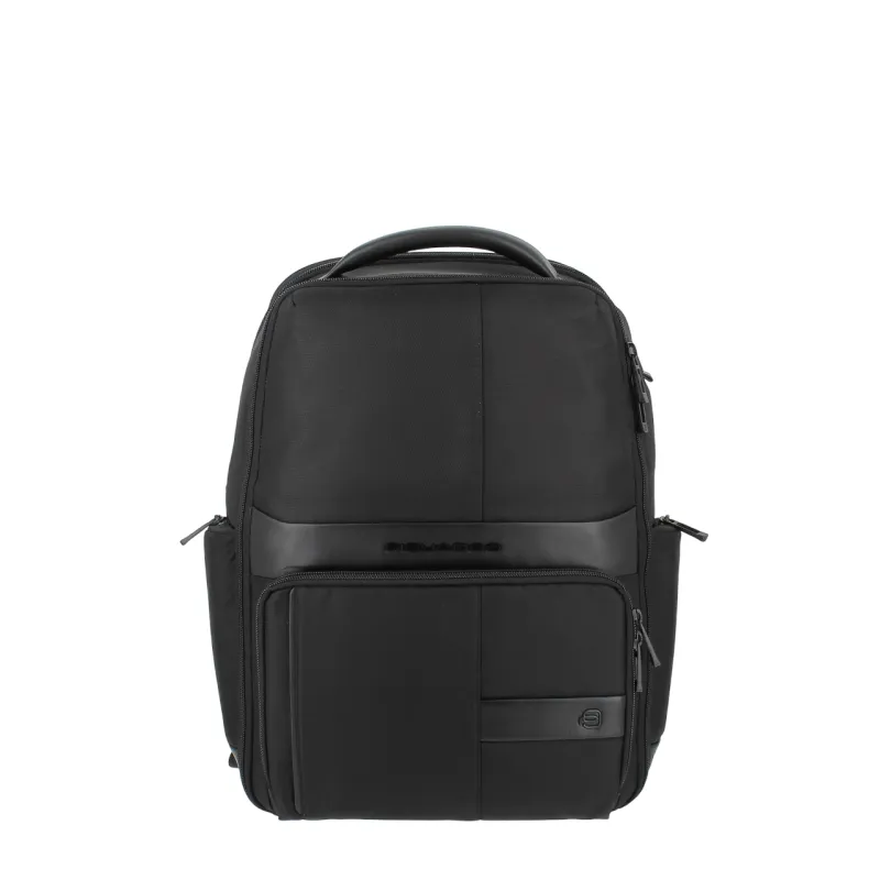 Piquadro Wollem erweiterbarer Laptoprucksack, schwarz