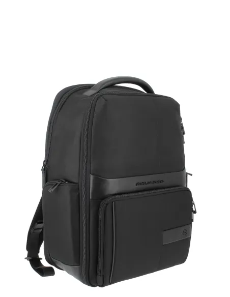 Piquadro Wollem expandable laptop backpack, black