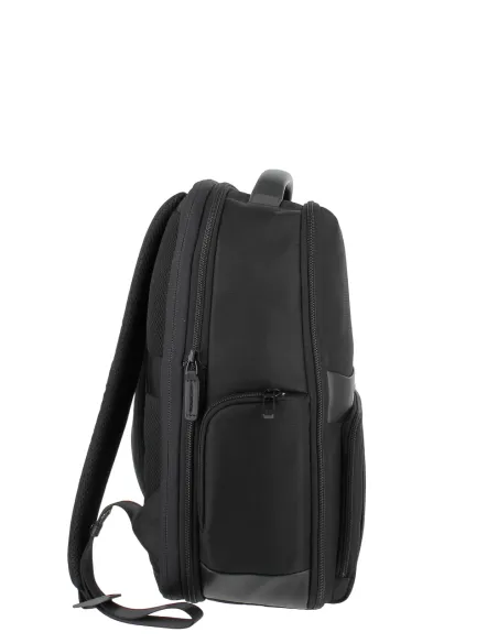 Piquadro Wollem erweiterbarer Laptoprucksack, schwarz
