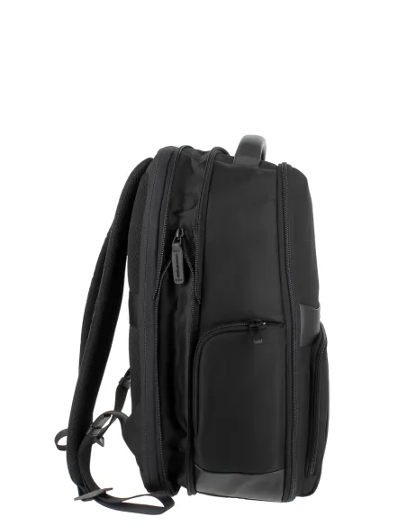 Piquadro Wollem erweiterbarer Laptoprucksack, schwarz