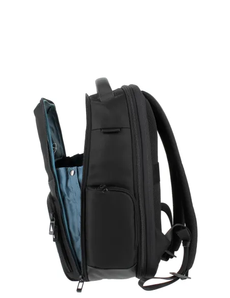 Piquadro Wollem expandable laptop backpack, black