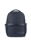 Zaino porta PC 15,6 in tessuto e pelle Piquadro Wollem, blu