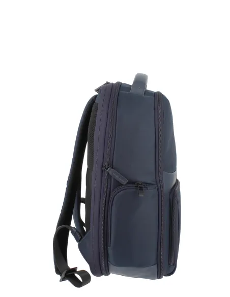 Piquadro Wollem expandable laptop backpack, blue