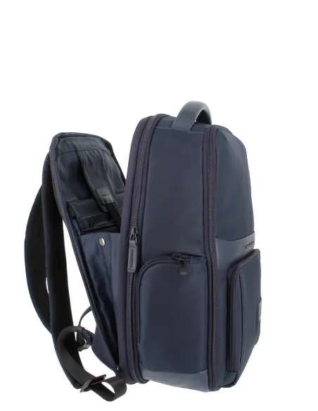 Piquadro Wollem erweiterbarer Laptoprucksack, blau