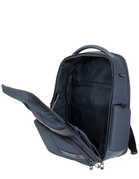 Piquadro Wollem erweiterbarer Laptoprucksack, blau