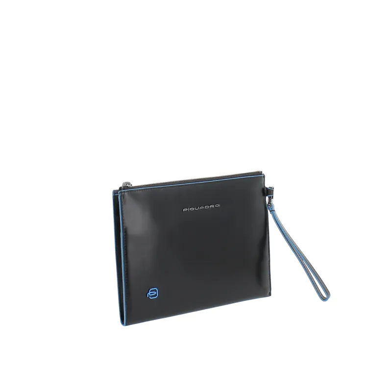 Piquadro Blue Square Herren flache Pochette aus Leder,... 2