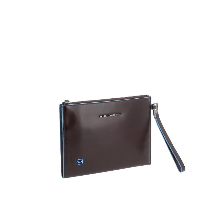 Piquadro Blue Square Herren flache Pochette aus Leder,... 2
