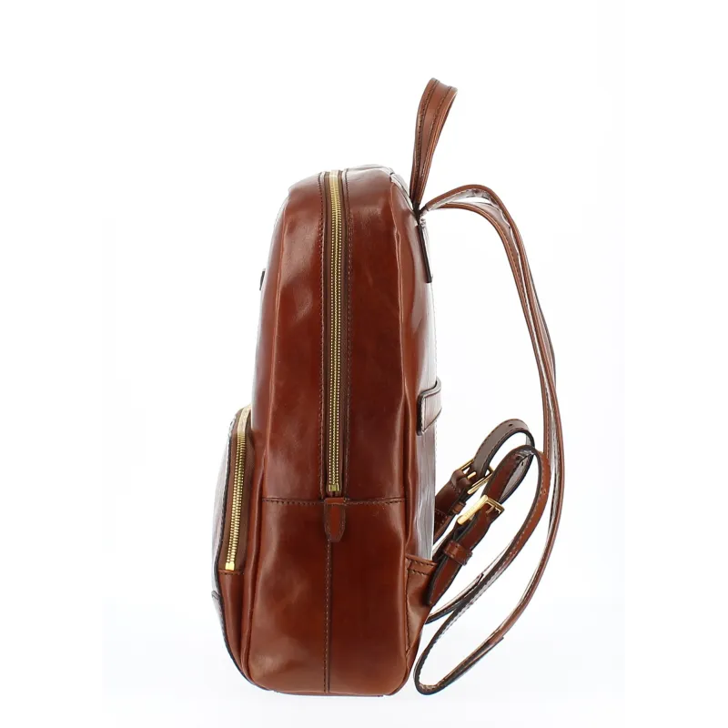 The Bridge Vespucci backpack for documents and laptop, brown 2