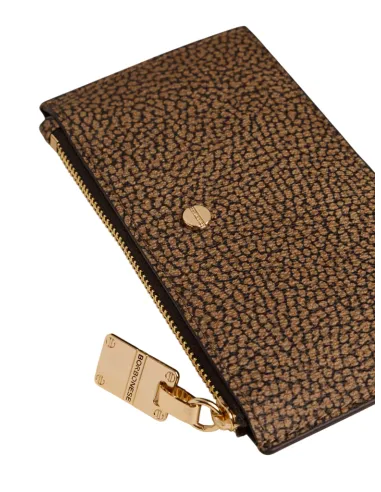 Borbonese OP Canvas Card Holder with...