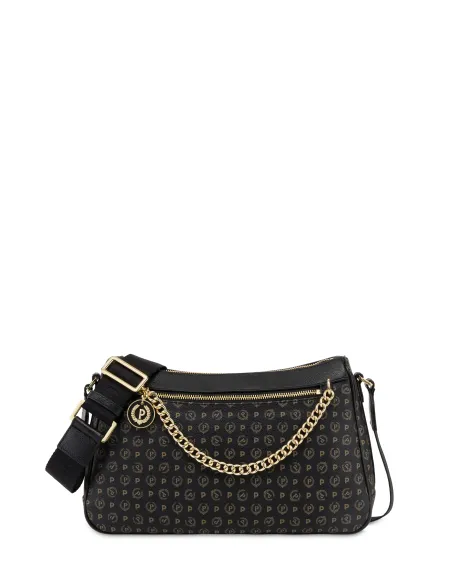 Borsa a tracolla Pollini, nera
