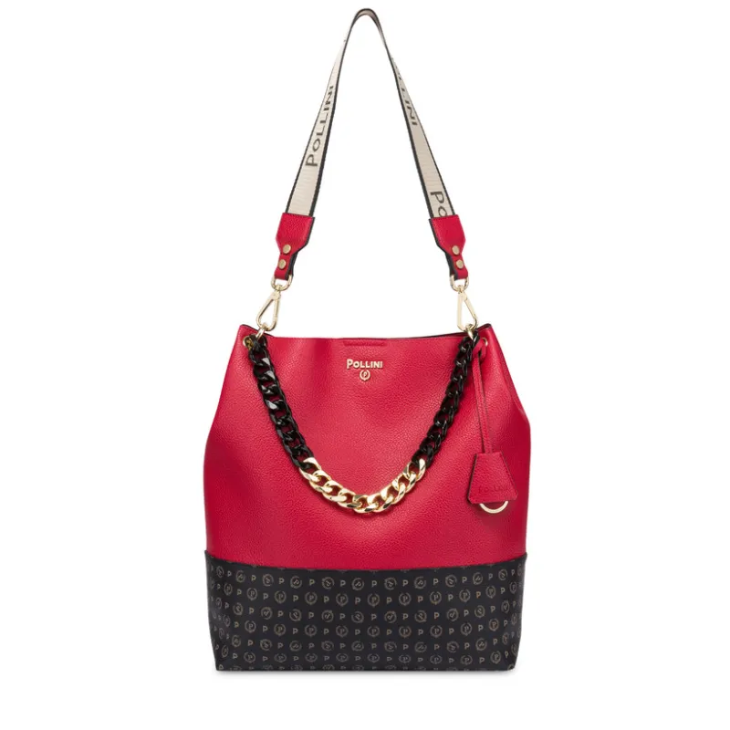 Darlene Pollini womens shoulder bag, red