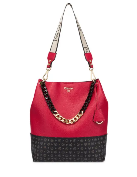 Darlene Pollini womens shoulder bag, red
