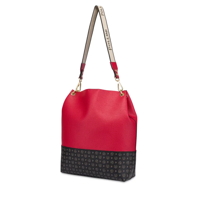 Pollini Darlene Damen Schultertasche, rot 2