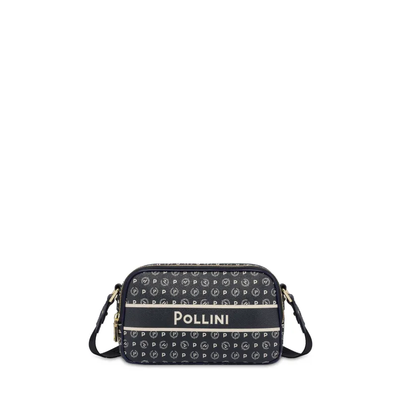 Tracollina con due zip Pollini, blu