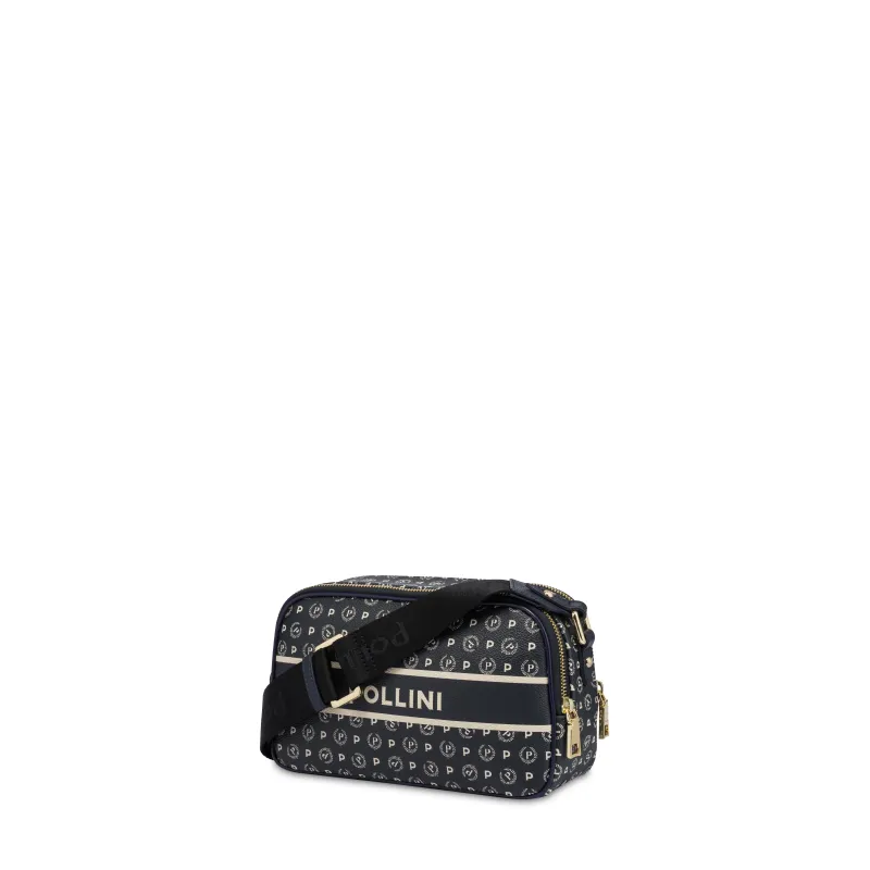 Tracollina con due zip Pollini, blu 2