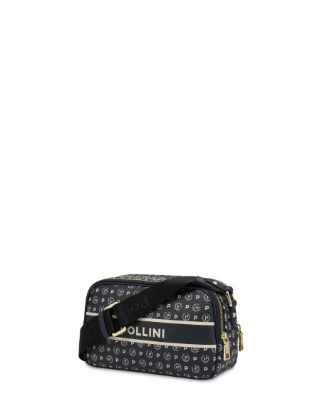 Tracollina con due zip Pollini, blu