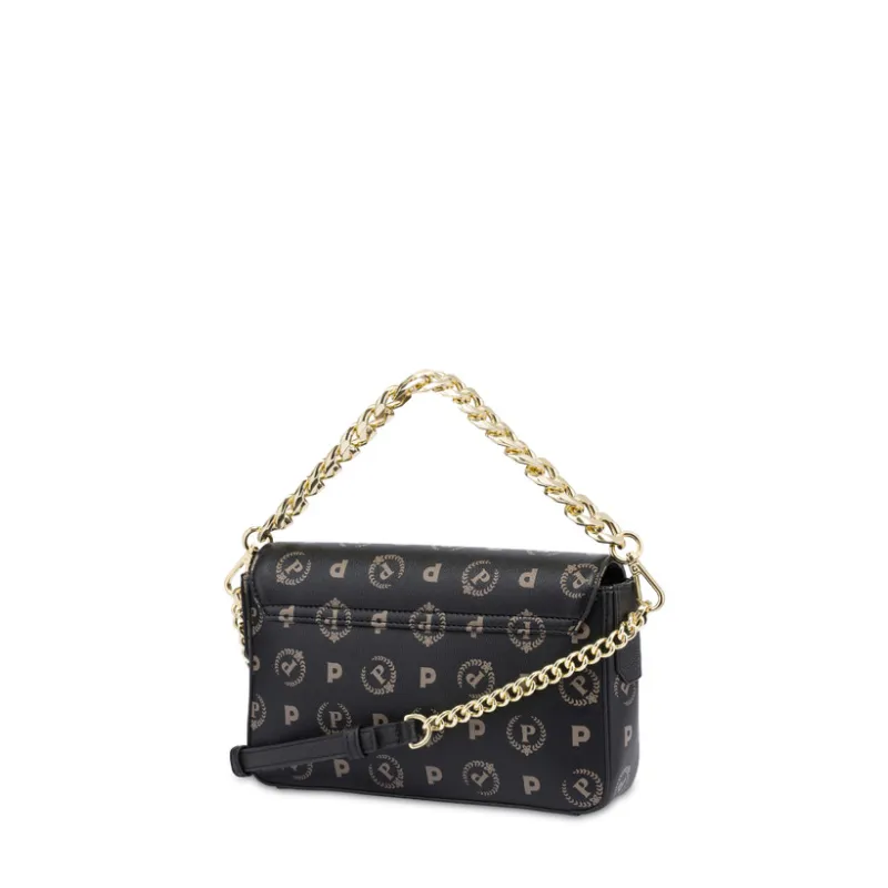 Mini bag con manico e tracolla in catena Pollini... 2