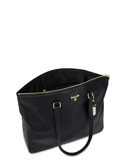 Pollini Naja large shopping bag, black