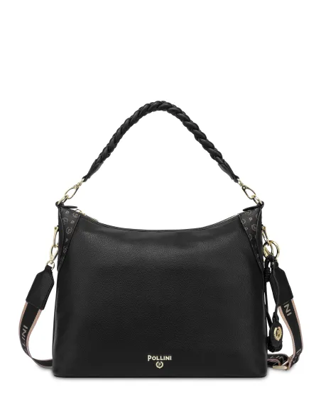 Pollini Charisma medium shoulder bag, black