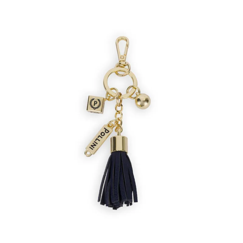 Pollini keychain elegant refined and versatile, blue