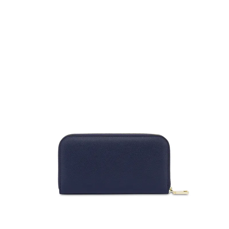 Pollini Zip Around Portemonnaie, blau 2