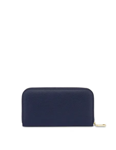 Pollini Zip Around wallet, blue