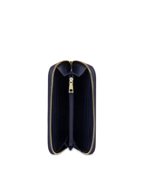 Pollini Zip Around wallet, blue