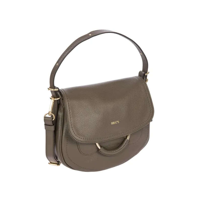 Brics Gondola women's leather shoulder bag, swamp 2