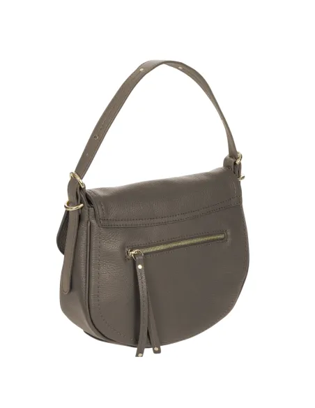 Brics Gondola women's leather shoulder bag, swamp