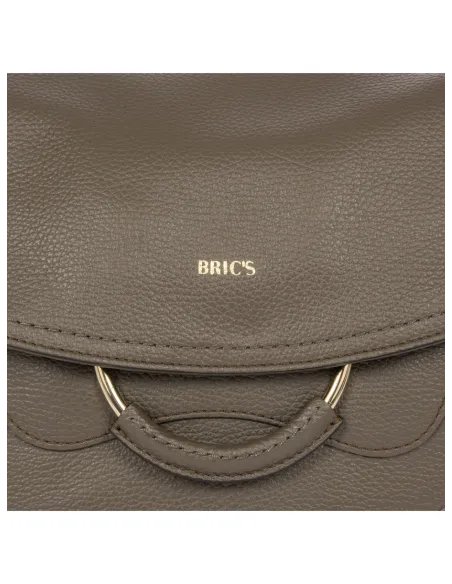 Brics Gondola women's leather shoulder bag, swamp