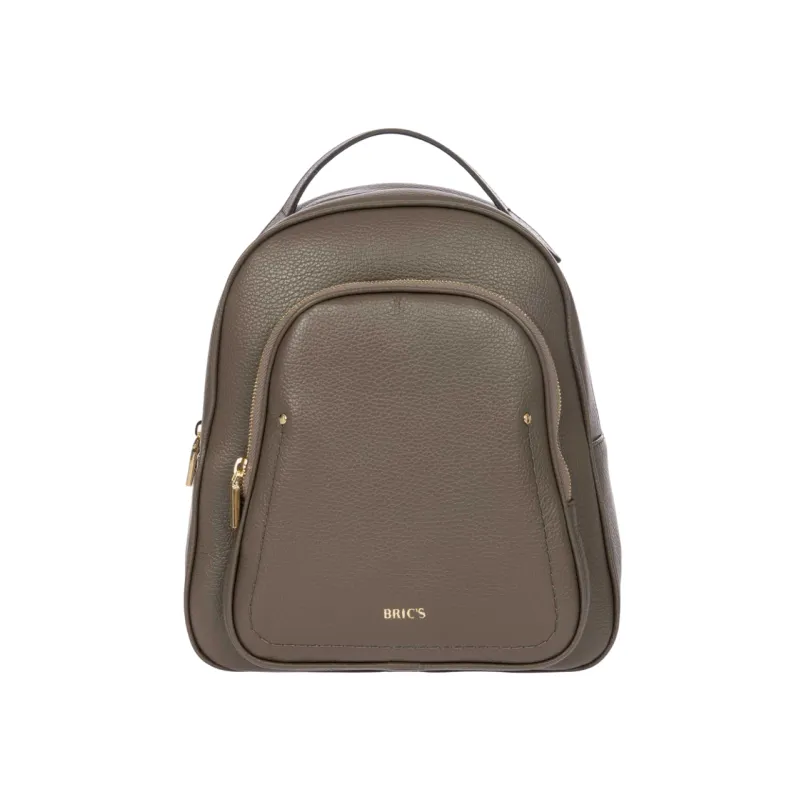 Bric's Gondola Leder-Rucksack Damen, swamp, Italienische...