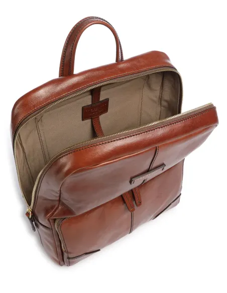 The Bridge Vespucci backpack for documents and laptop, brown