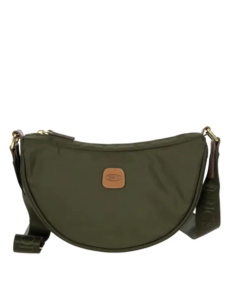 Brics X-collection small crossbody bag for women, olive green