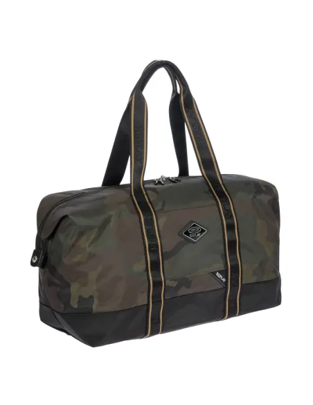 Bric's Replay Medium 2in1 Duffel Bag aus Recyclinggewebe, green-camou