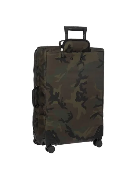 Bric's Replay medium trolley in lightweight recycled water resistant fabric, green-camou