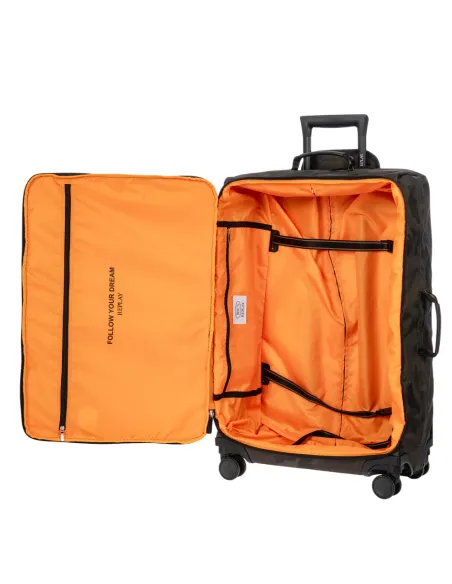 Bric's Replay Medium Trolley aus leichtem wasserabweisendem Recyclinggewebe, green-camou