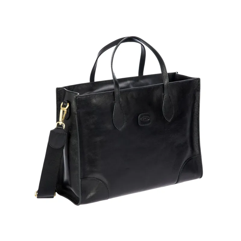 Bric's Volterra small leather shopping bag with tablet... 2