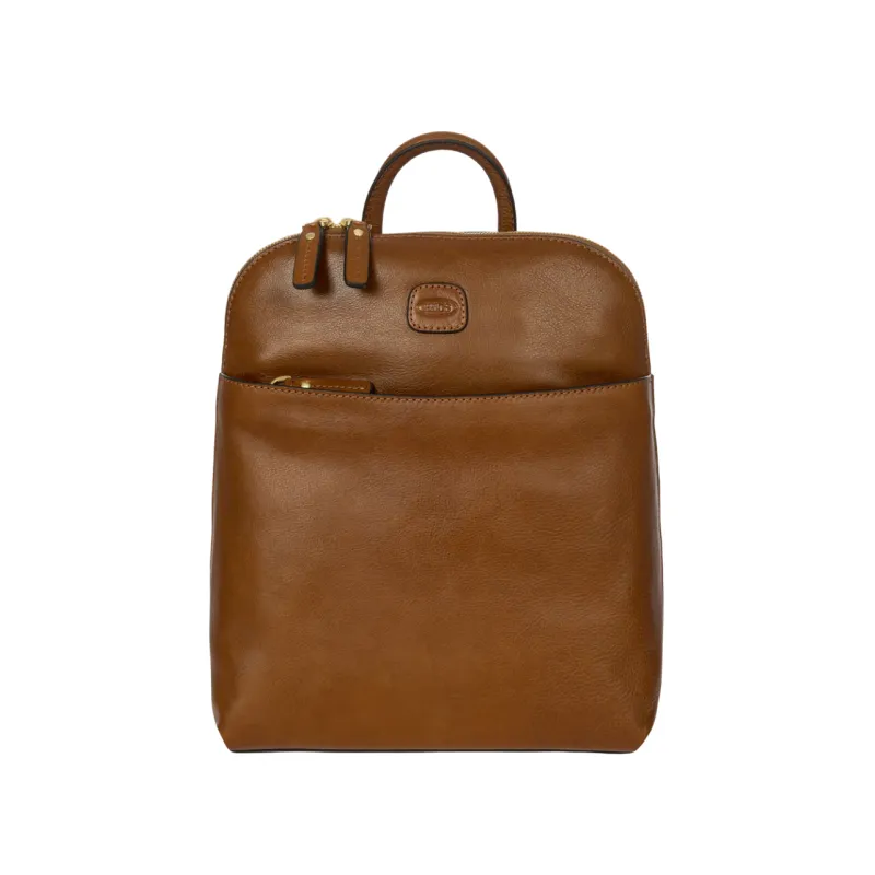 Bric's Volterra medium leather backpack with multiple...