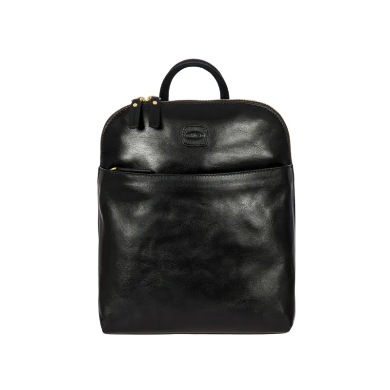Bric's Volterra medium leather backpack with multiple...