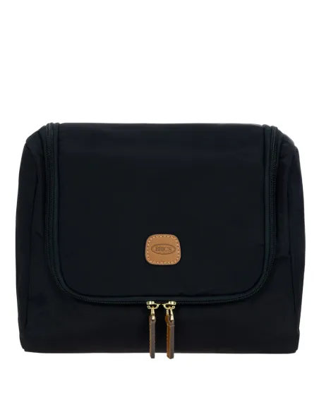 Bric's X Collection multi pocket toiletry bag in lightweight recycled waterproof fabric, blue