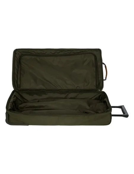 Bric's X-Collection two wheel duffel bag in lightweight recycled water resistant fabric, olive green