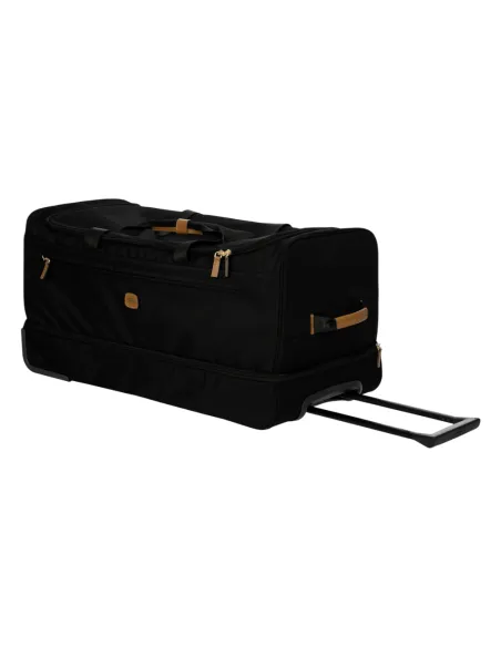 Bric's X-Collection two wheel duffel bag in lightweight recycled water resistant fabric, black