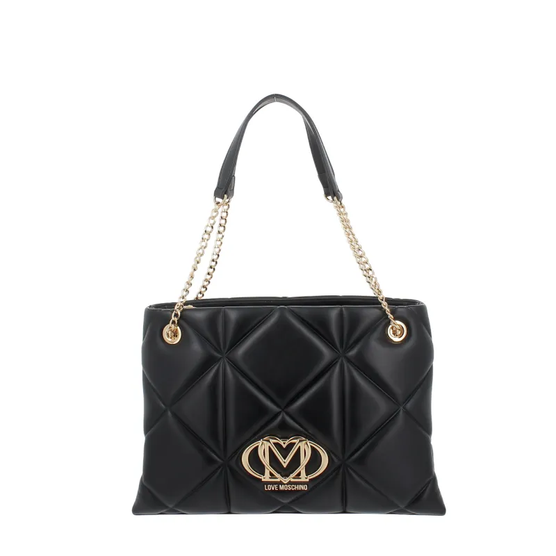 Shopping Love Moschino trapuntata, nera