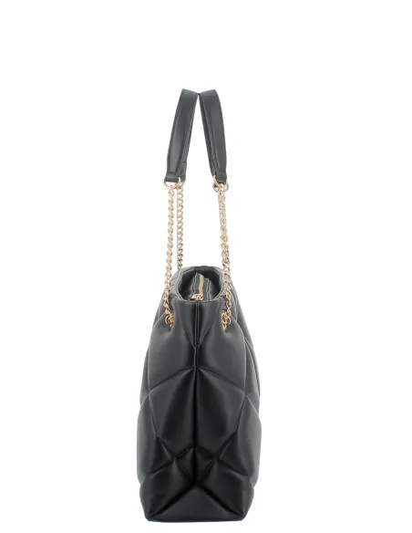 Love Moschino quilted faux leather shopping bag, black