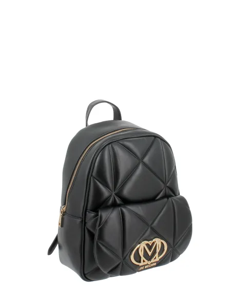 Zaino donna trapuntato Love Moschino, nero
