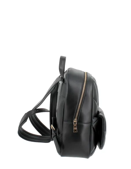Love Moschino Damenrucksack aus gesteppem Kunstleder, schwarz